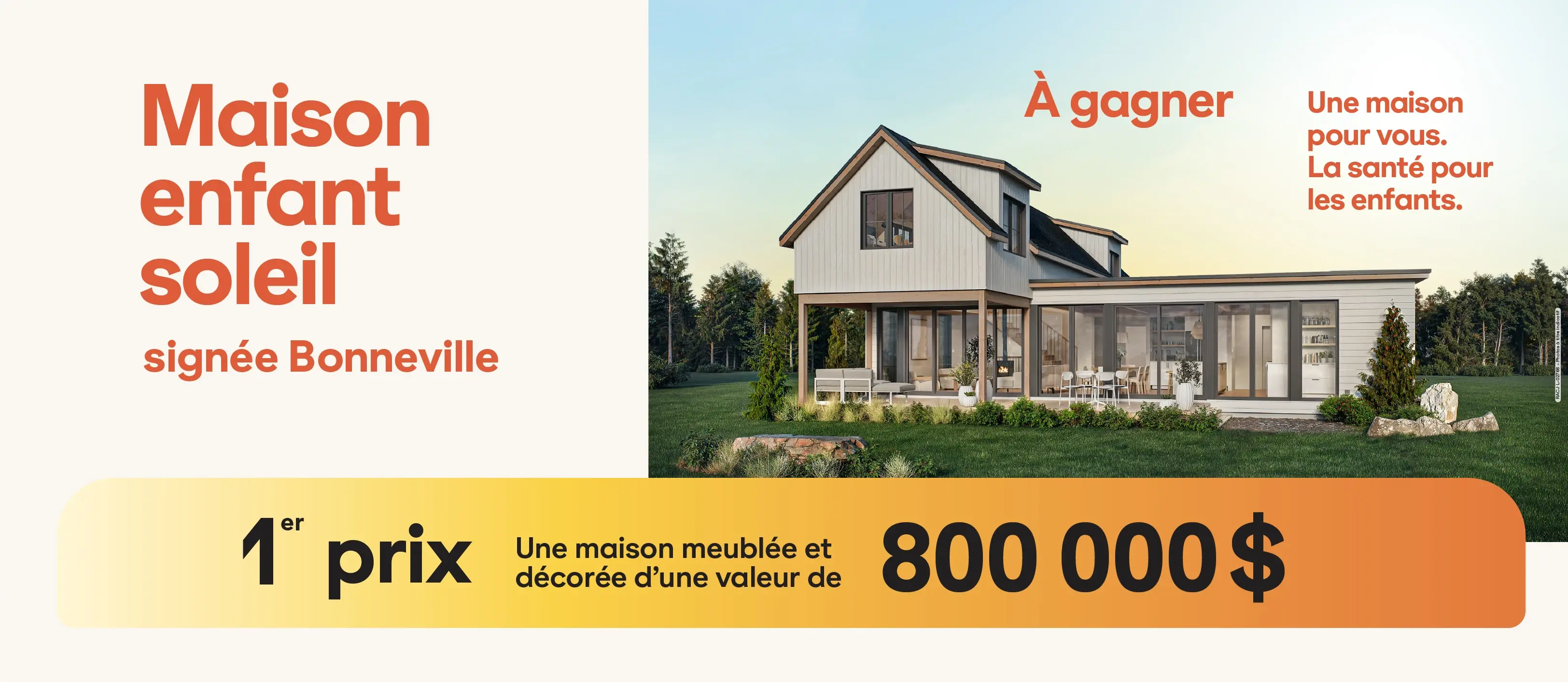 Commande de billets pour la Maison Enfant Soleil signée Bonneville 2026